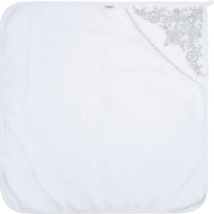 Крыжма детская Pedaliza с серебряной вишивкой (291-white)