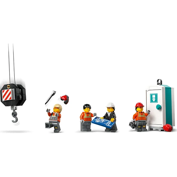 Конструктор LEGO City Желтый передвижной строительный кран (60409)