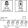 Гірлянда Luca Lighting Санта, струна 1,2 м, 10 LED теплий білий, 2АА (8720362642305)