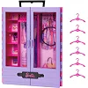 Игровой набор Barbie Сиреневый шкаф для одежды (HJL65)