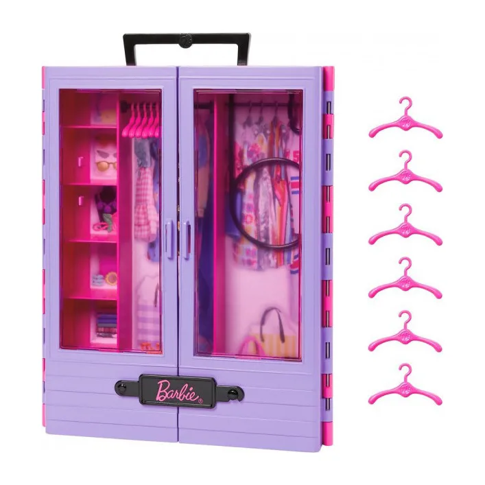 Игровой набор Barbie Сиреневый шкаф для одежды (HJL65)
