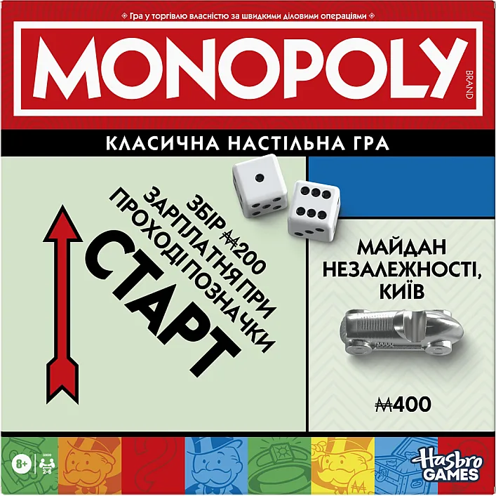 Настільна гра Hasbro Gaming Монополія класична оновлена (G0009)