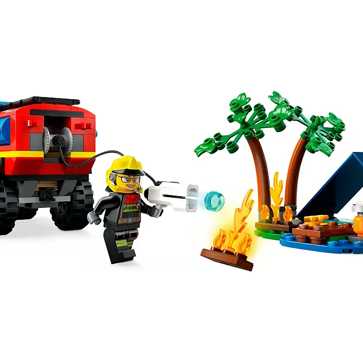 Конструктор LEGO City Пожежний позашляховик з рятувальним човном 301 деталей (60412)