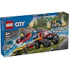 Конструктор LEGO City Пожежний позашляховик з рятувальним човном 301 деталей (60412)