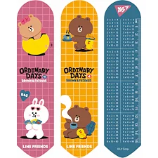 Закладки для книг Yes 2D Line Friends brown (708137)
