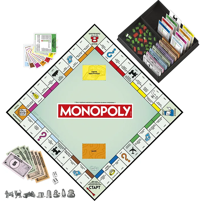 Настільна гра Hasbro Gaming Монополія класична оновлена (G0009)