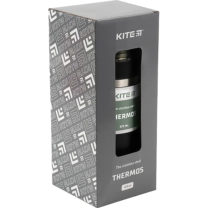 Поильник-непроливайка Kite термос 473 мл, черный (K21-320-03)