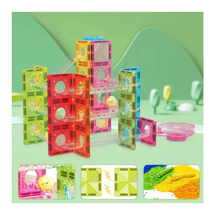 Конструктор Picasso магнітний Tiles Mini Diamond Marble Run Track Set 60 деталей (817338028299)