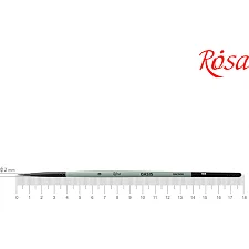Кисточка для рисования Rosa Енот круглый OASIS 188, № 0 (4823098516965)