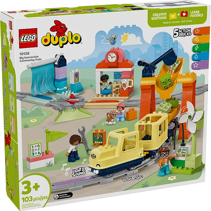 Конструктор LEGO DUPLO Town Большой интерактивный общественный поезд (10428-)