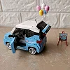 Конструктор LOZ mini Автомобиль MINI голубой (1131)