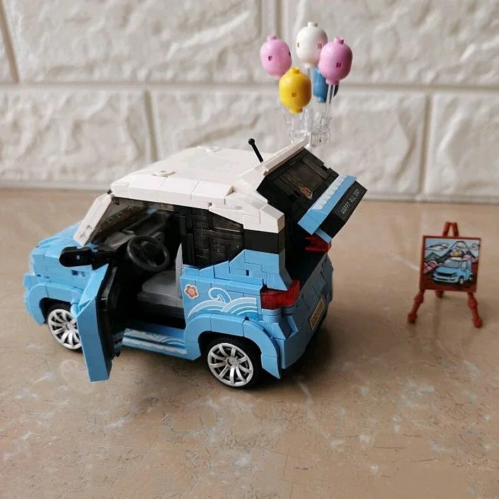 Конструктор LOZ mini Автомобиль MINI голубой (1131)