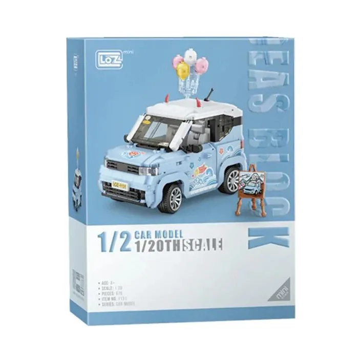 Конструктор LOZ mini Автомобиль MINI голубой (1131)