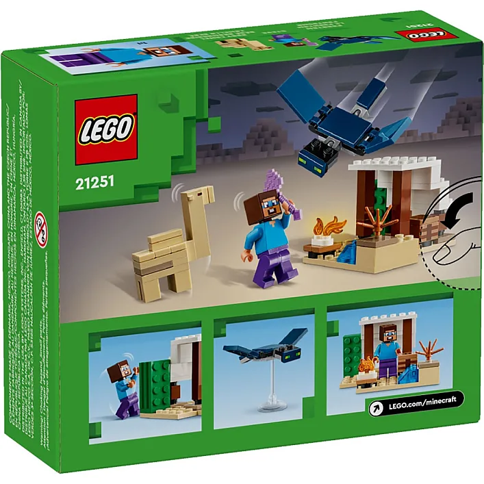 Конструктор LEGO Minecraft Экспедиция Стива в пустыню 75 деталей (21251)