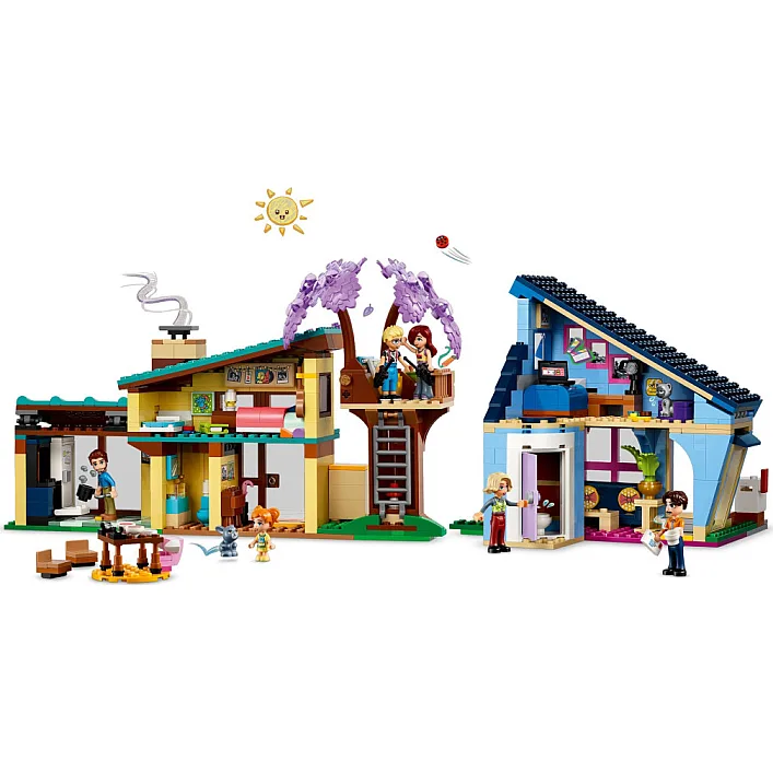 Конструктор LEGO Friends Семейные дома Олли и Пейсли 1126 деталей (42620)