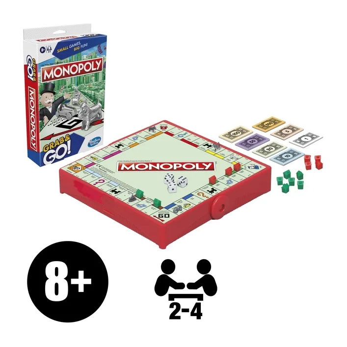 Настільна гра Hasbro дорожня Монополія (F8256)