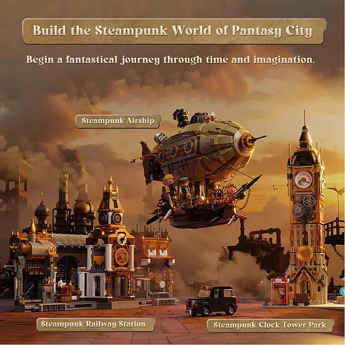 Конструктор Pantasy Original Дирижабль Steampunk (85021)
