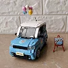 Конструктор LOZ mini Автомобиль MINI голубой (1131)