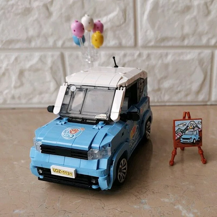 Конструктор LOZ mini Автомобиль MINI голубой (1131)