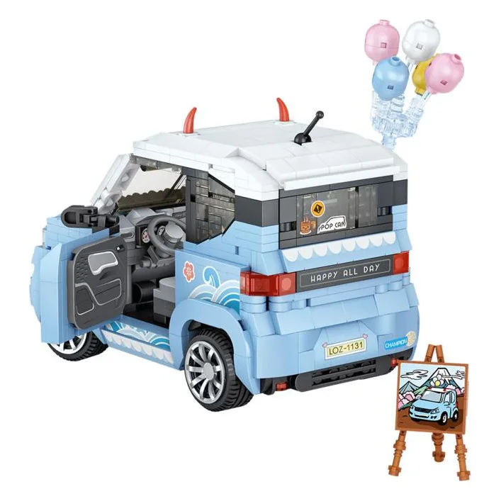 Конструктор LOZ mini Автомобиль MINI голубой (1131)