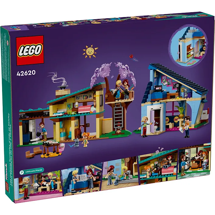 Конструктор LEGO Friends Семейные дома Олли и Пейсли 1126 деталей (42620)