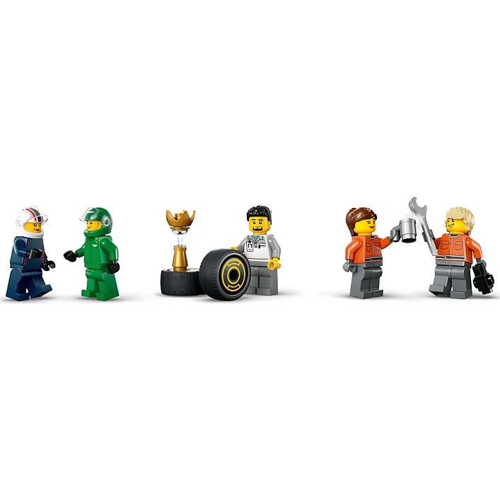Конструктор LEGO City Грузовик F1 с автомобилями RB20 и AMR24 (60445)