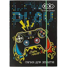 Папка для тетрадей ZiBi В5+ GAMER картонная, на резинках (ZB.14965)