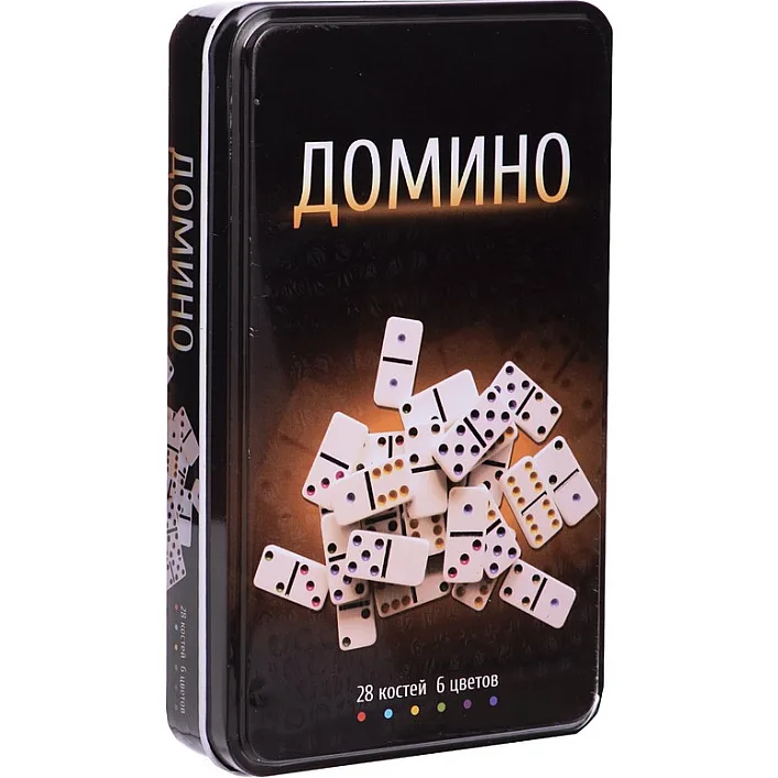 Настільна гра Johnshen Sports Доміно (у металевій коробці) (IG-3974)