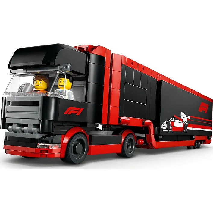 Конструктор LEGO City Грузовик F1 с автомобилями RB20 и AMR24 (60445)