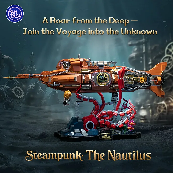 Конструктор Pantasy Steampunk- Наутілус (85029)