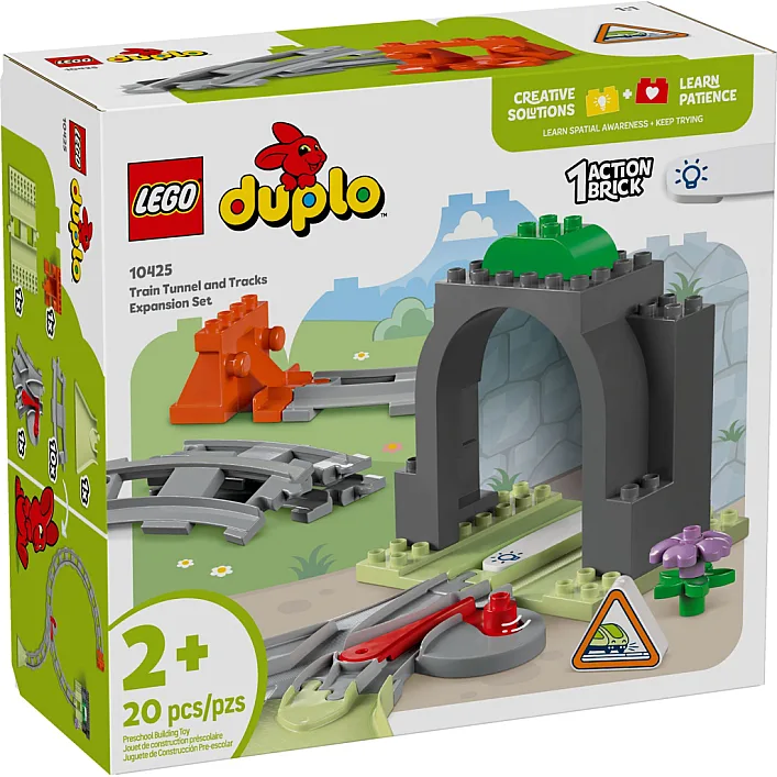 Конструктор LEGO DUPLO Town Дополнительный набор. Железнодорожный тоннель и пути (10425)