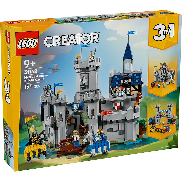 Конструктор LEGO Creator Середньовічний замок із лицарем на коні (31168)