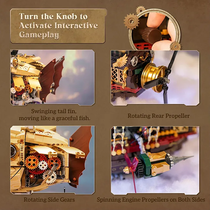Конструктор Pantasy Original Дирижабль Steampunk (85021)