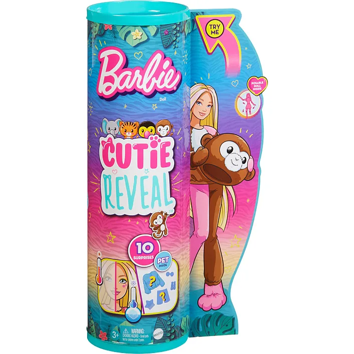 Лялька Barbie Cutie Reveal Друзі з джунглів Мавпеня (HKR01)