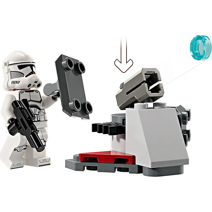 Конструктор LEGO Star Wars Клоны-пехотинцы и Боевой дроид. Боевой набор 215 деталей (75372)