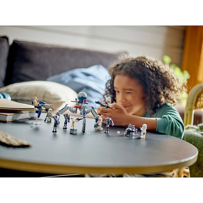 Конструктор LEGO Star Wars Клоны-пехотинцы и Боевой дроид. Боевой набор 215 деталей (75372)