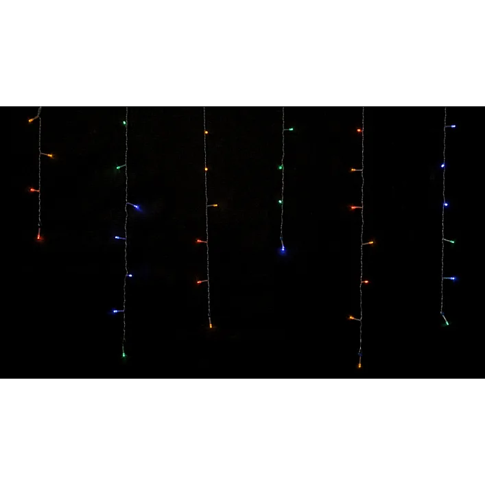 Гірлянда Delux ICICLE 100 LED C 3.2х0.7 м Мульти/Прозорий IP20 (90015254)