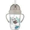 Поїльник-непроливайка Canpol babies Exotic Animals з трубочкою і обтяжувачем 270 мл Сіра (56/606_grey)