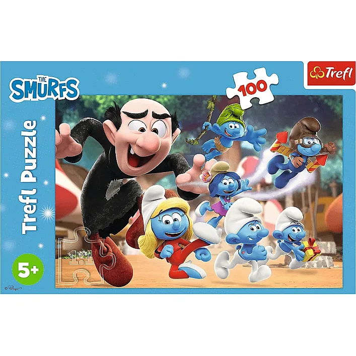 Пазл Trefl The Smurfs Уроки тата Смурфа 100 елементів (5900511164817)