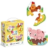 Пазл DoDo 4 в 1 Baby puzzle. Сільські тварини (300686)
