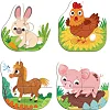 Пазл DoDo 4 в 1 Baby puzzle. Сільські тварини (300686)