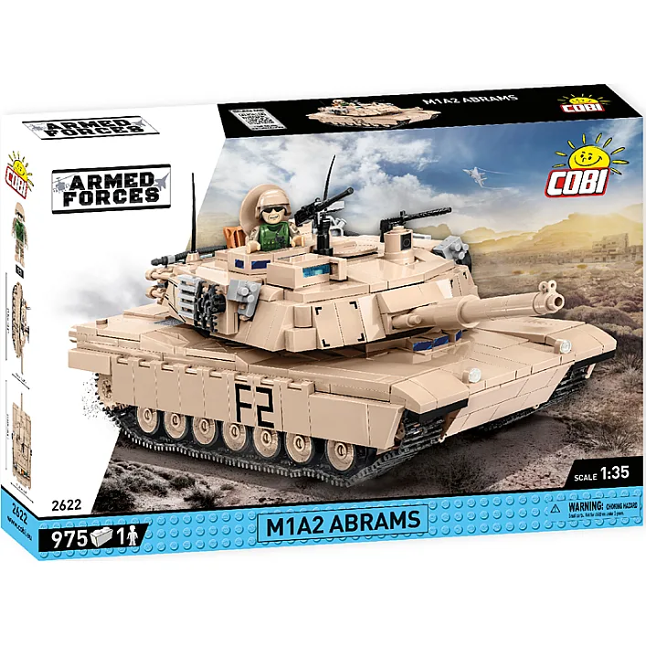 Конструктор Cobi Танк M1A2 Абрамс, 975 деталей (COBI-2622)