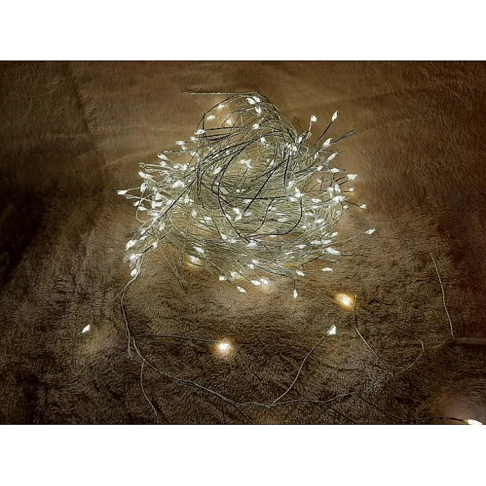 Гірлянда Luca Lighting кластер срібна струна, 15 м, теплий білий (8718861852677)