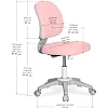 Дитяче крісло Evo-kids Limpi Pink (Y-212 KP)