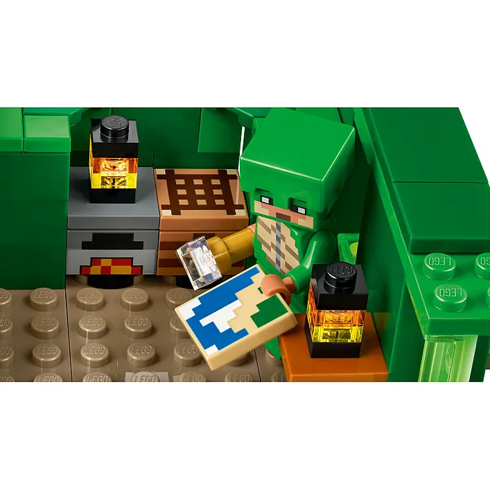 Конструктор LEGO Minecraft Пляжный дом в форме черепахи 234 деталей (21254)