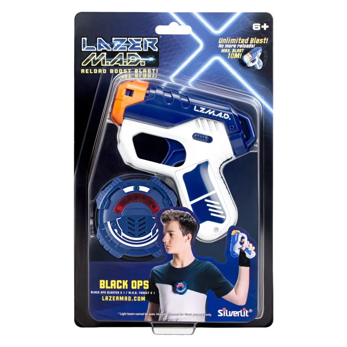 Игрушечное оружие Silverlit Lazer M.A.D. Black Ops (мини-бластер, мишень) (LM-86861)