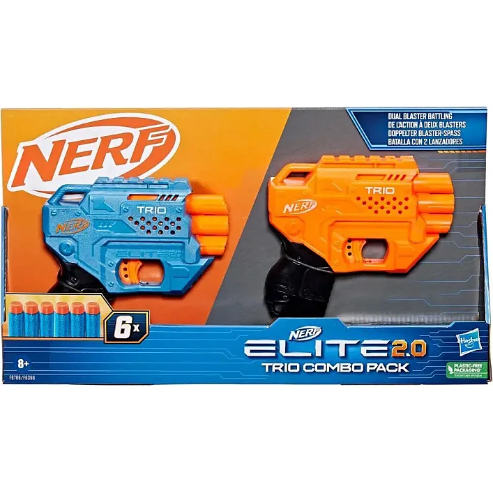 Іграшкова зброя Hasbro Набір з 2-х бластерів Еліт Тріо (F6786)