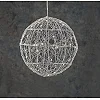 Прикраса декоративна Luca Lighting Куля Срібна D25 см 30 led (8718861660951)