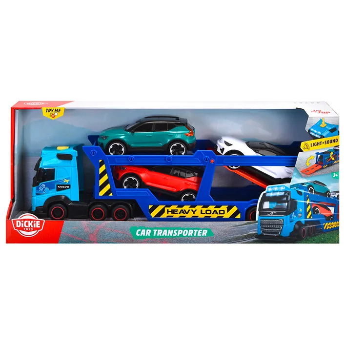 Спецтехніка Dickie Toys Автотранспортер з 3 машинками (3747017)