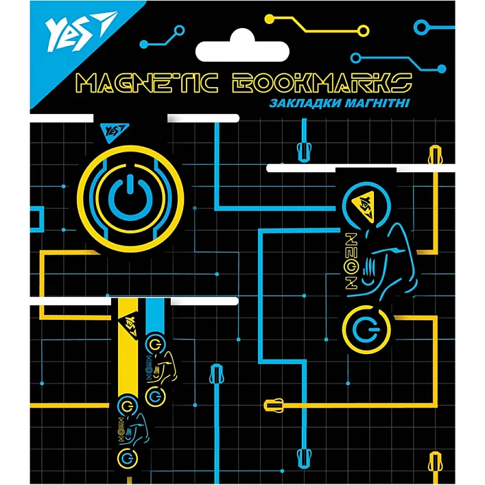 Закладки для книг Yes магнитные Ultrex, 3 шт (707730)